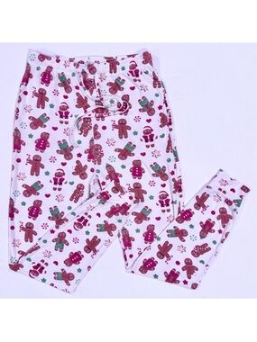 Caden Lane Cookie Crew Pajama Bottoms Adult Small Gingerbread Christmas Bamboo